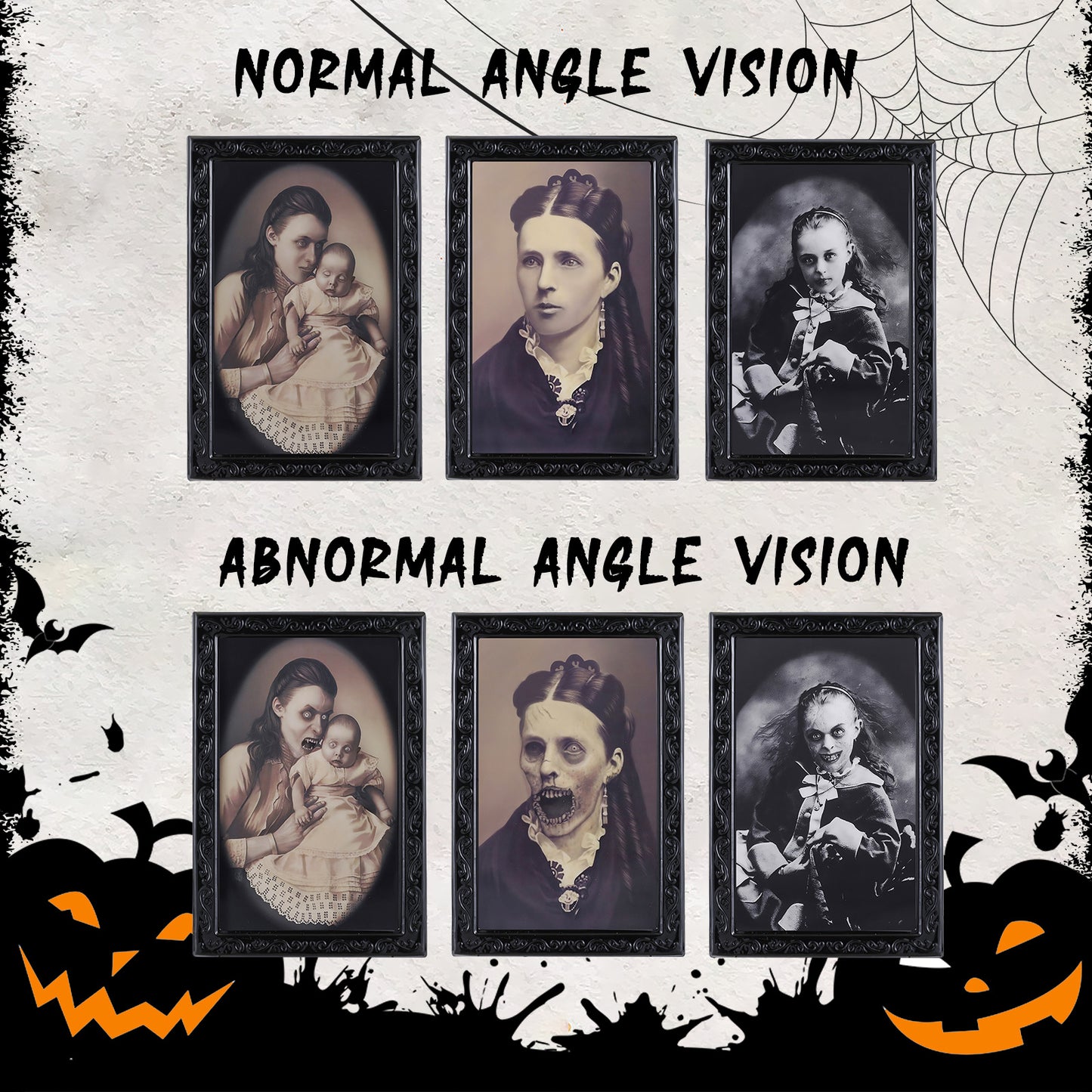 3D Haunted Photo Frame – Spooky Halloween Decoration ️