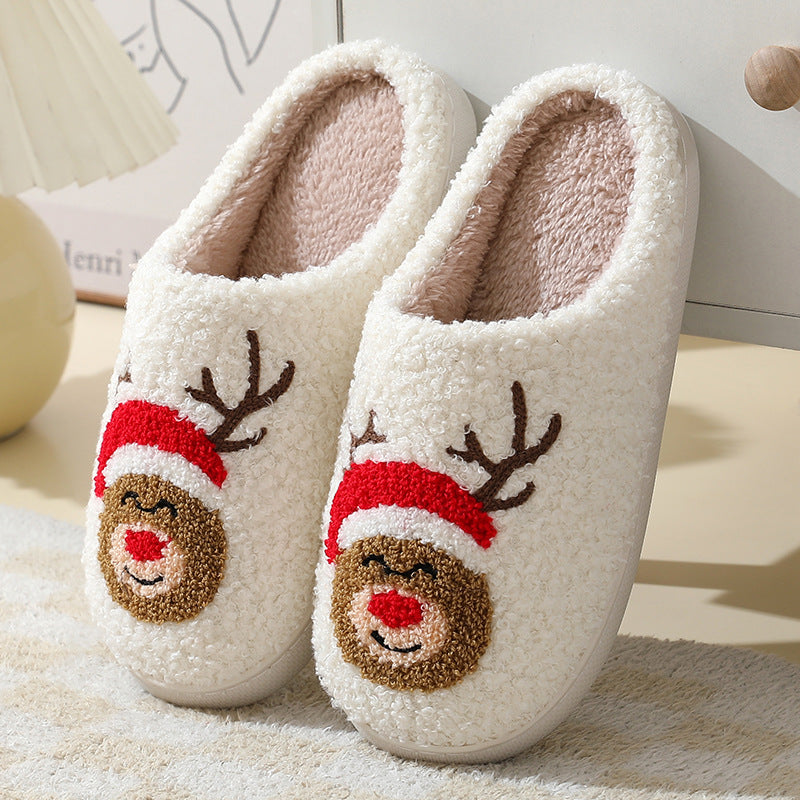 Winter Suede Warm Slippers – Cozy, Stylish & Holiday-Perfect!