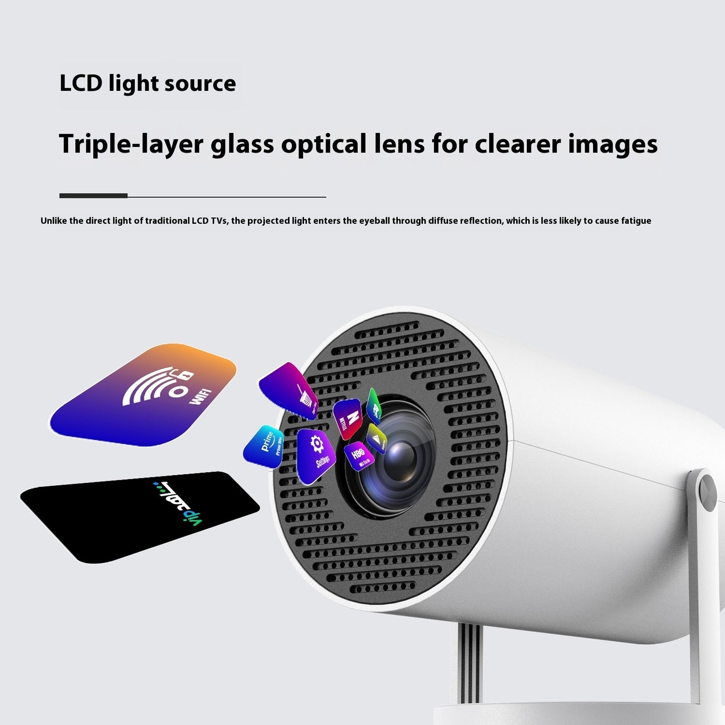 ️ Magcubic HY300 Smart Mini Projector – 4K Support, WiFi & BT 5.0