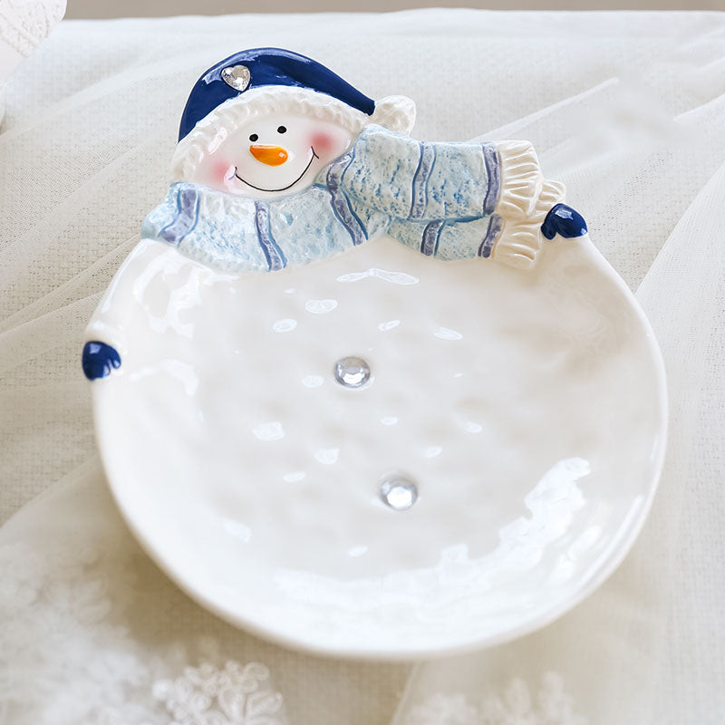 Cute Cartoon Porcelain Decorative Piece – Festive & Healing Style