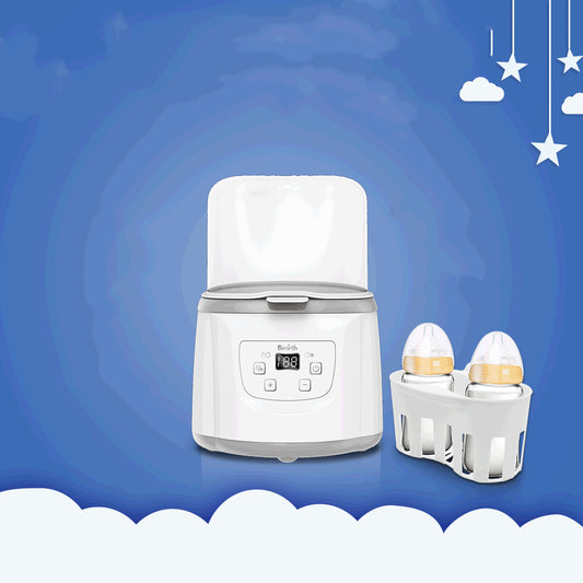 Bimirth Double Bottle Baby Milk Warmer 2-in-1 Fast Heating BPA Free Baby Bottle Heater EU/US Plug