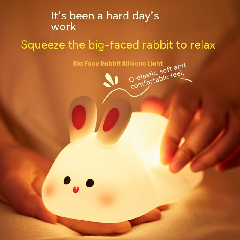 Cute Silicone Night Light – Touch Control, Rechargeable & Kid-Safe ✨