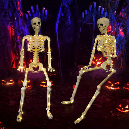 Luminous Skeleton Pendant – Horror Style Scary Ornament for Halloween & Decor ✨