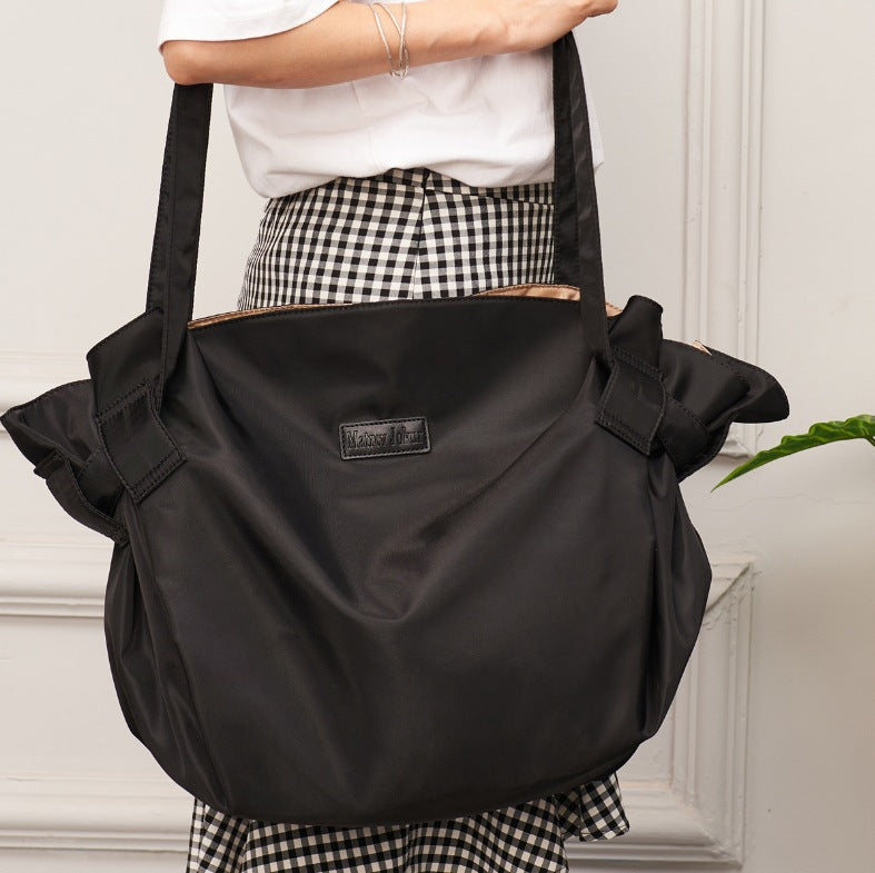 Stylish Expandable Travel/Luggage Bag – Lightweight Oxford Canvas Tote