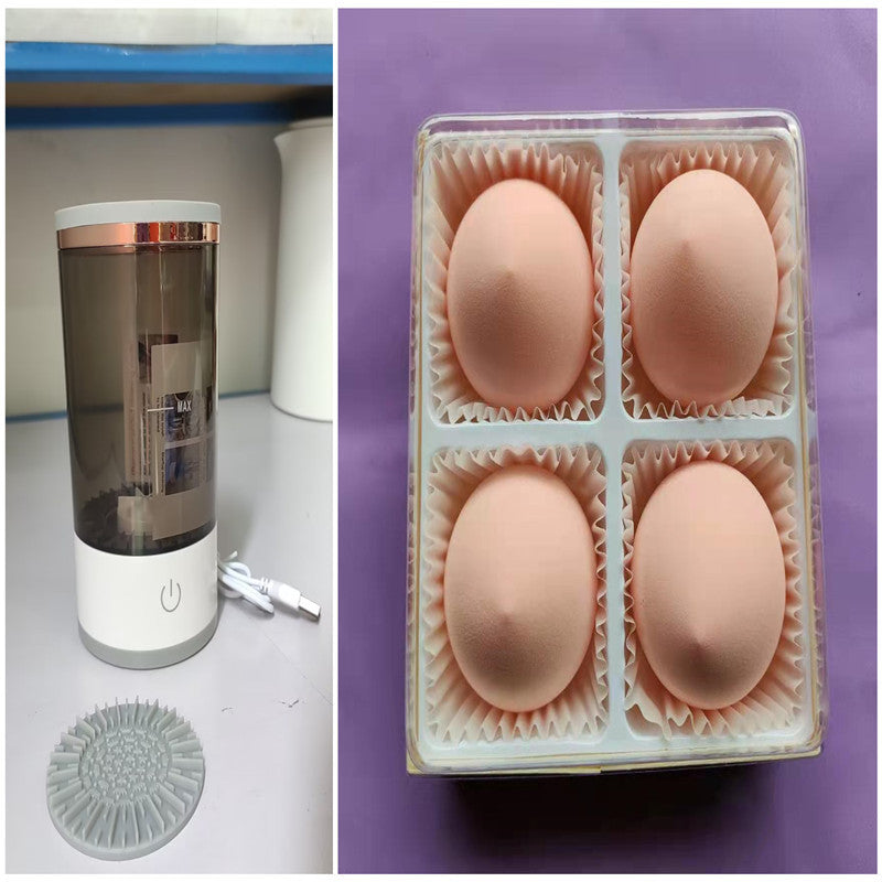Electric Makeup Brush Cleaner – USB Rechargeable Spinner
