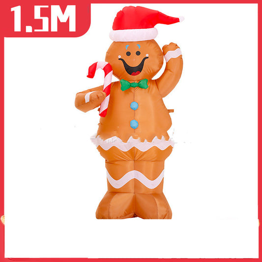 Giant Inflatable Gingerbread Man – Festive Holiday Décor