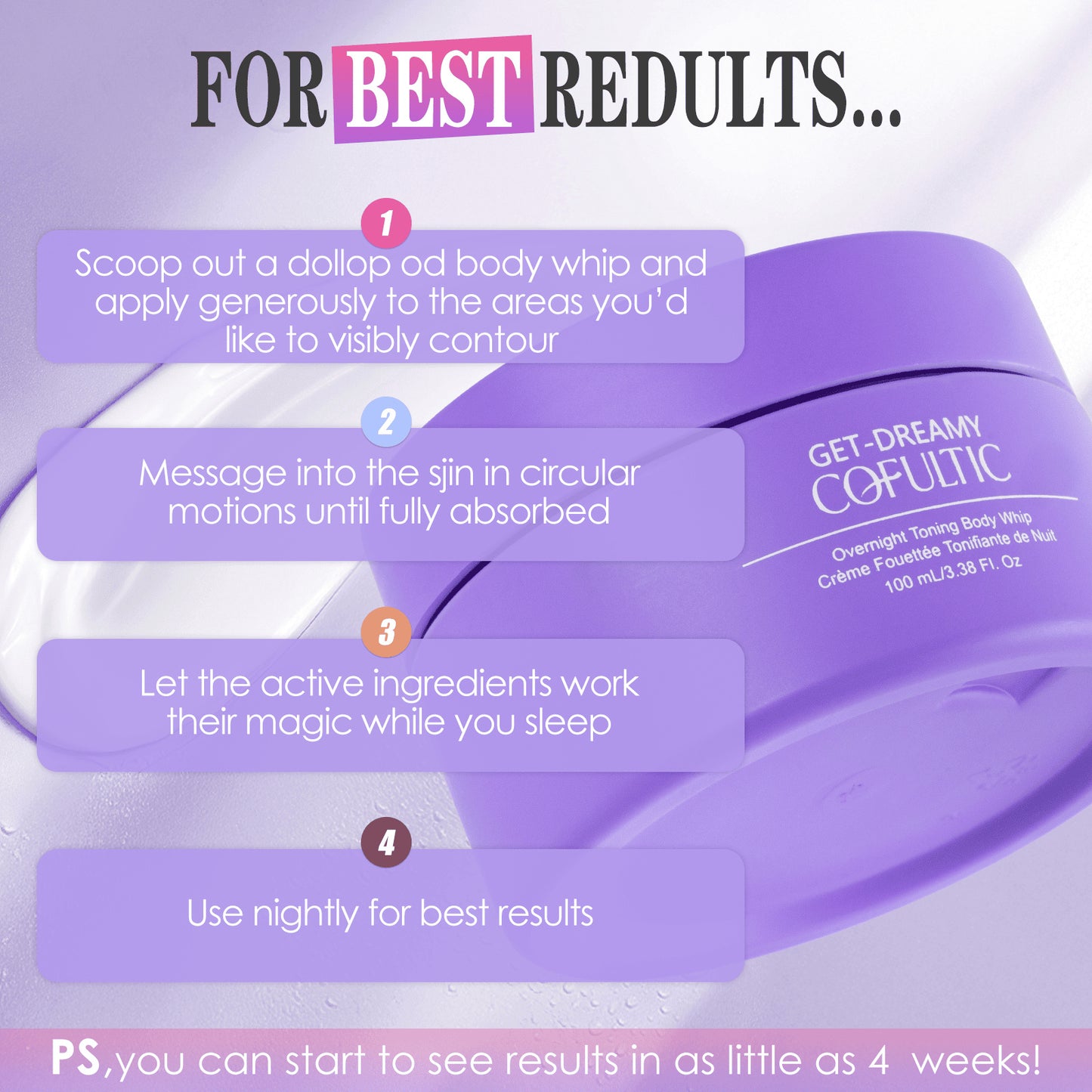 ✨ Dreamy Overnight Body Toning Whip – Firm, Hydrate & Rejuvenate Your Skin