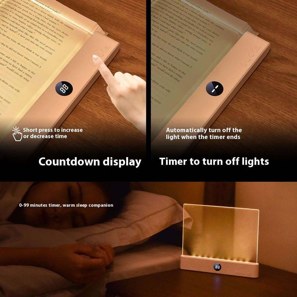 Rechargeable LED Touch Lamp – 3-Color Dimmable Desk Light with Timer & Modern Design ✨