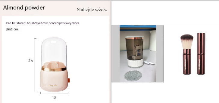 Electric Makeup Brush Cleaner – USB Rechargeable Spinner