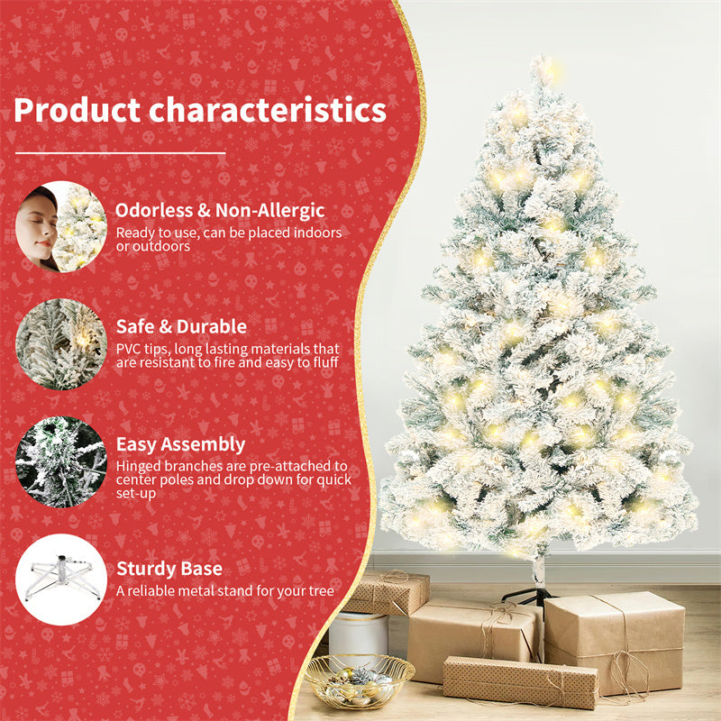 Snowy Forest Christmas Tree – Elegant Holiday Décor