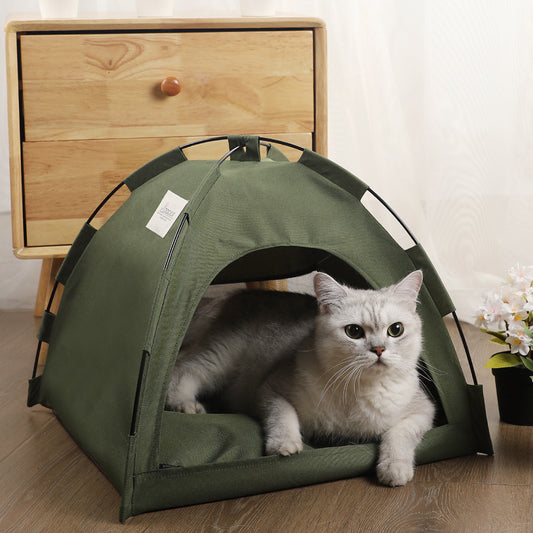 Cozy Double-Sided Pet Nest Bed – Portable, Warm & Washable