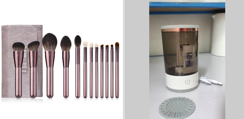 Electric Makeup Brush Cleaner – USB Rechargeable Spinner