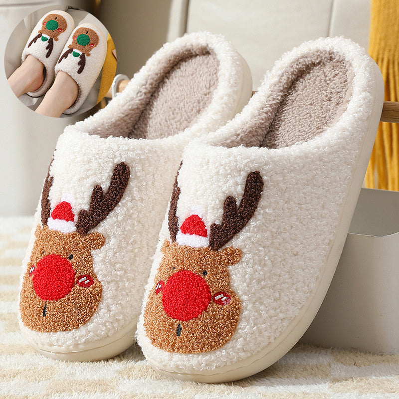 Cute Plush Winter Slippers | Unisex Warm Indoor Shoes | Anti-Slip Cozy Furry Slippers for Home