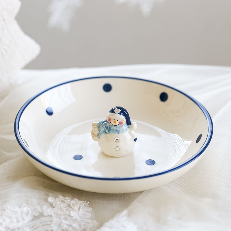 Cute Cartoon Porcelain Decorative Piece – Festive & Healing Style