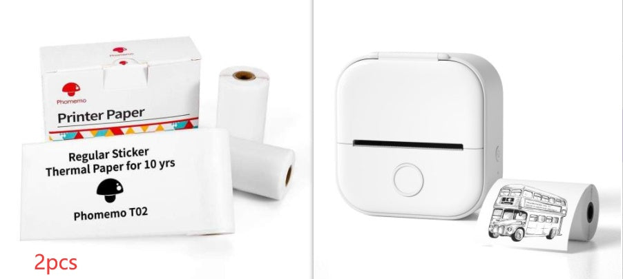 Phomemo T02 Mini Pocket Printer – Inkless Bluetooth Thermal Printer