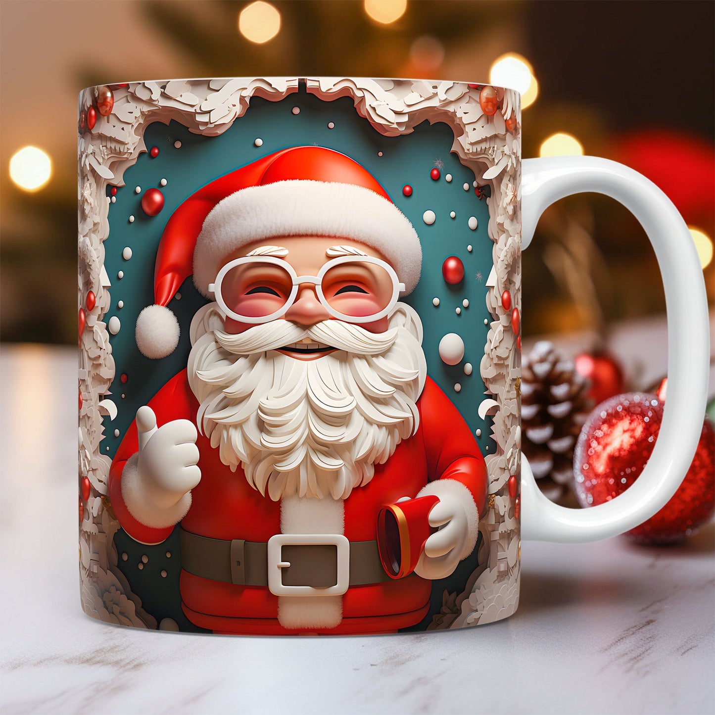☕ Christmas Ceramic Santa Mug – Festive, Charming & Gift-Ready!