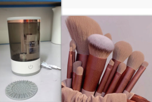 Electric Makeup Brush Cleaner – USB Rechargeable Spinner