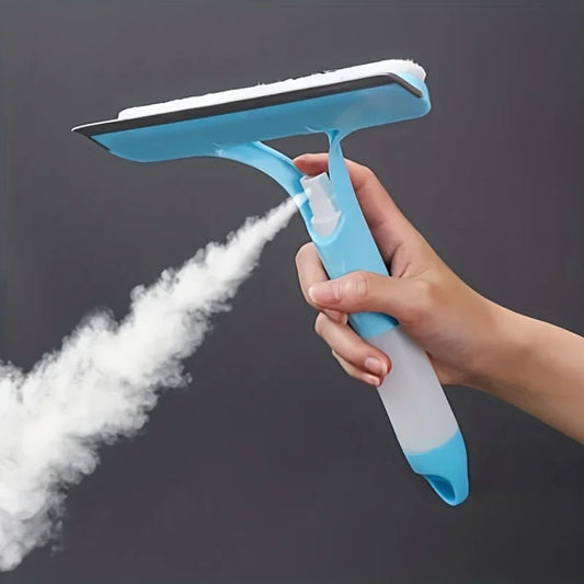 ✨ Multi-Purpose Glass & Window Squeegee with Spray Bottle