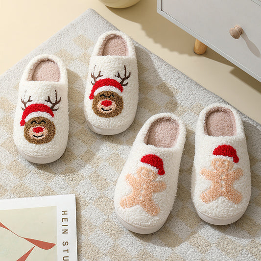 Winter Suede Warm Slippers – Cozy, Stylish & Holiday-Perfect!