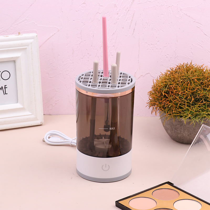Electric Makeup Brush Cleaner – USB Rechargeable Spinner