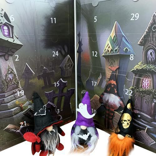 Halloween Dwarf Puzzle Countdown Calendar – Spooky Fun Geometry Craft ✨