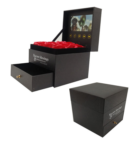 Elegant Black Jewelry Gift Box – Perfect for Rings, Necklaces & Special Occasions