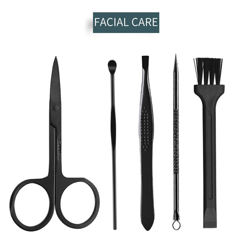 16 Piece Manicure Pedicure Kit Professional Nail Care Set Stainless Steel Grooming Tools with PU Leather Case