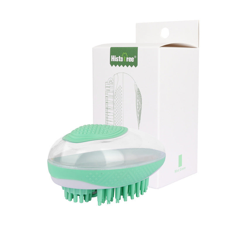 ✨ 2-in-1 Pet Bath & Massage Brush – Gentle Grooming for Cats & Dogs
