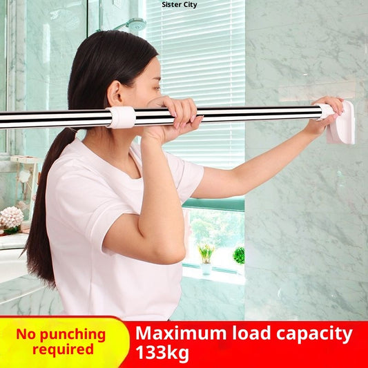Adjustable Stainless Steel Clothes Drying Rod – Telescopic Support Bar