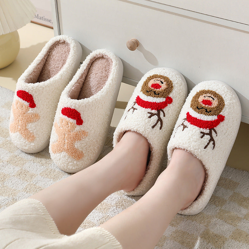 Winter Suede Warm Slippers – Cozy, Stylish & Holiday-Perfect!