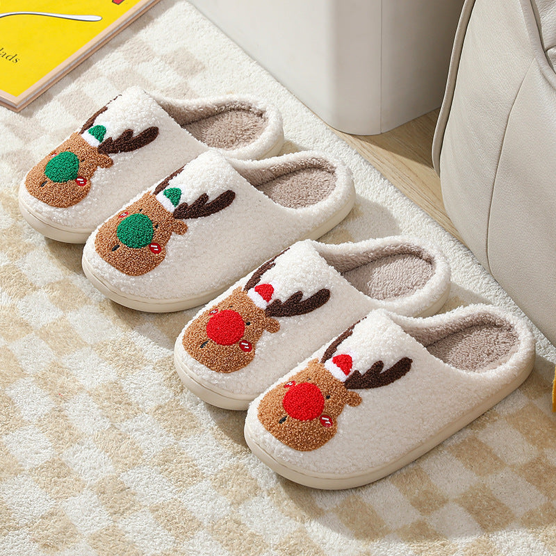 Cute Plush Winter Slippers | Unisex Warm Indoor Shoes | Anti-Slip Cozy Furry Slippers for Home