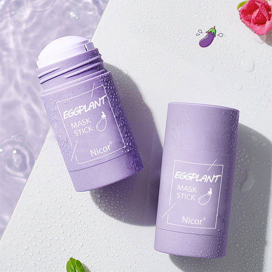 Green Tea &  Eggplant Solid Cleansing Mask Stick – Deep Clean & Oil Control