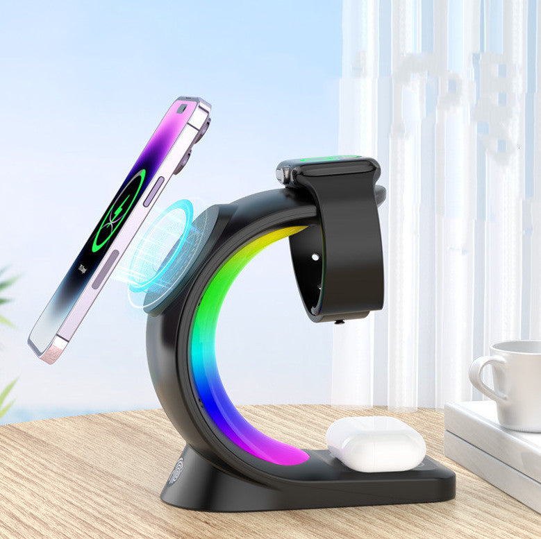 ⚡ RGB Fast Magnetic Wireless Charger – Quick, Safe & Stylish ✨