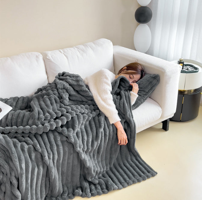 Luxury Soft Rabbit Hair Blanket – Ultra Plush, All-Season Comfort Throw