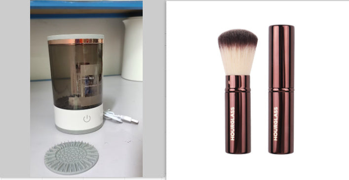 Electric Makeup Brush Cleaner – USB Rechargeable Spinner