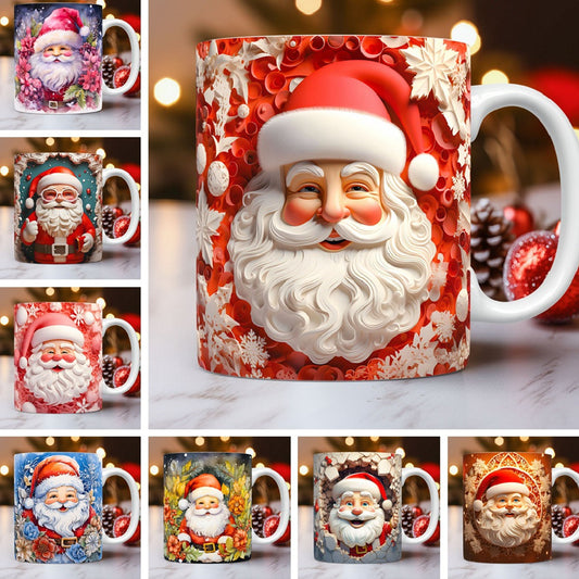 ☕ Christmas Ceramic Santa Mug – Festive, Charming & Gift-Ready!