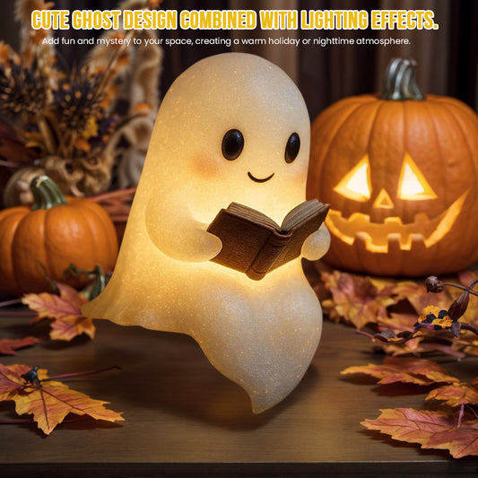✨ Cute LED Ghost Night Light – Adorable Bedside Sleep Lamp & Halloween Decoration