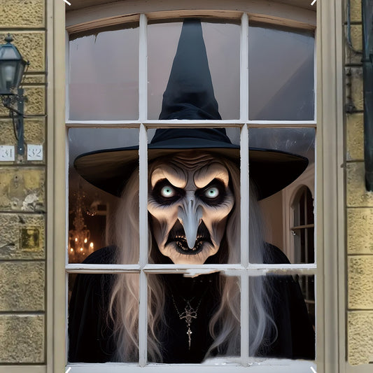 Spooky Halloween Window Covers – Realistic Scary Scenes