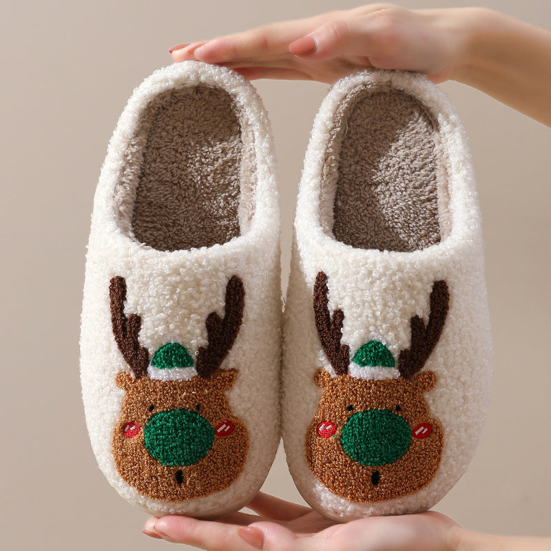 Cute Plush Winter Slippers | Unisex Warm Indoor Shoes | Anti-Slip Cozy Furry Slippers for Home