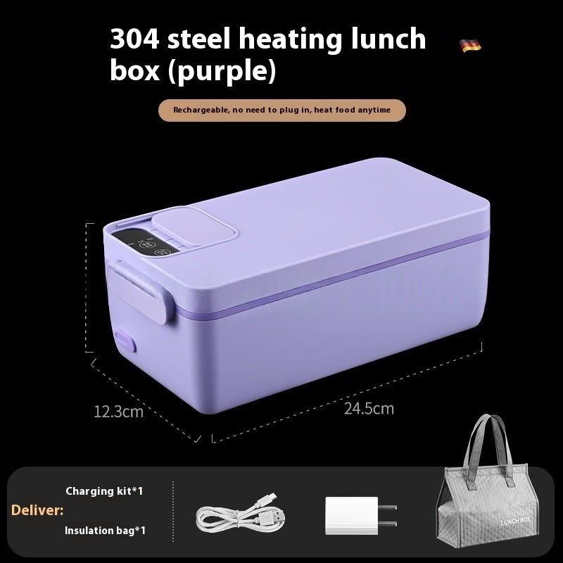 Portable Electric Lunch Box with Insulated Bag & USB Charging ✨