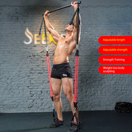 Resistance Band Strength Training Set – Adjustable Fitness Equipment
