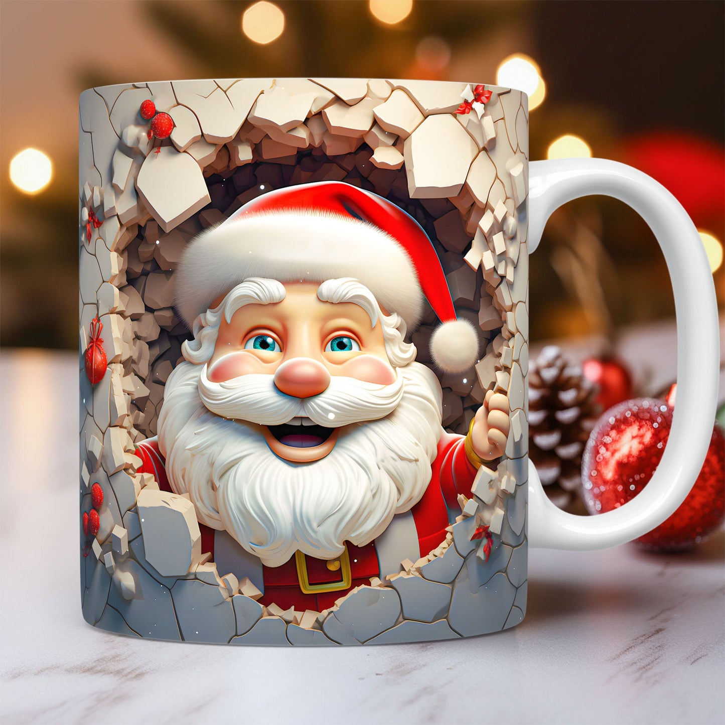 ☕ Christmas Ceramic Santa Mug – Festive, Charming & Gift-Ready!