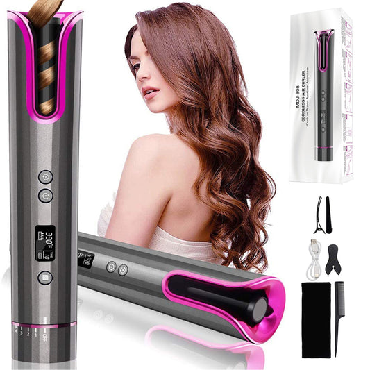 Tourmaline Ceramic10 Temperature Settings Fast Heat Curling Wand for Wet & Dry Hair 16-20mm Barrel