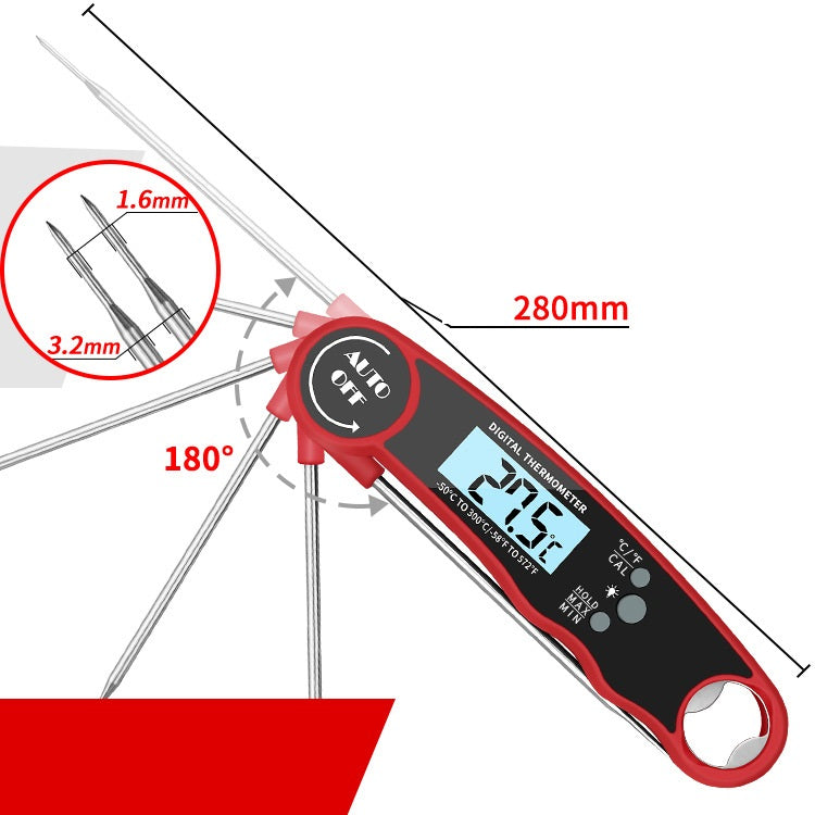 Digital Food Thermometer DTH-138 Instant Read Kitchen Thermometer BBQ Meat Cooking Probe -50°C to 300°C