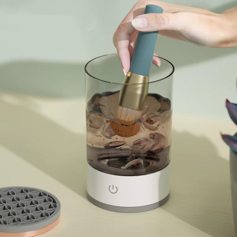 Electric Makeup Brush Cleaner – USB Rechargeable Spinner