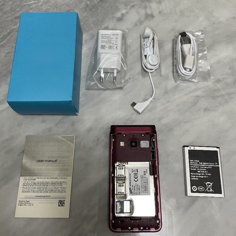 Classic Flip Mobile Phone – Dual SIM, Long Battery & Compact Design