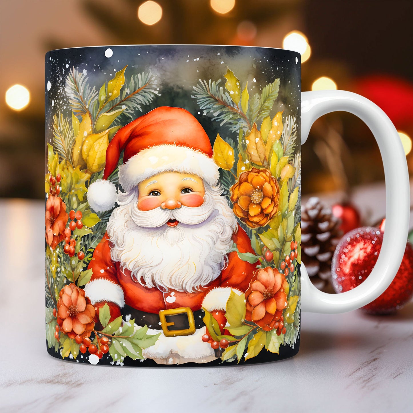 ☕ Christmas Ceramic Santa Mug – Festive, Charming & Gift-Ready!