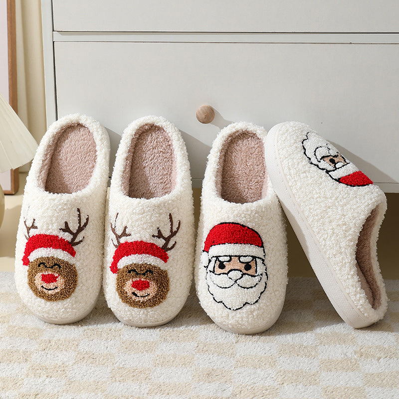 Winter Suede Warm Slippers – Cozy, Stylish & Holiday-Perfect!