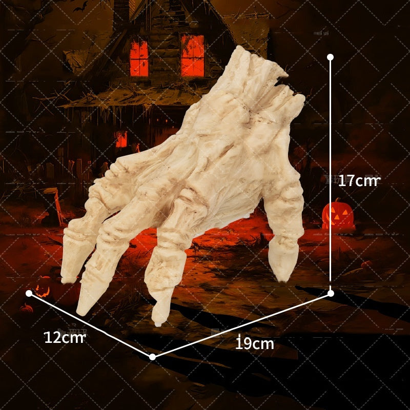 ️ Glowing Walking Zombie Hand – Sound & Touch Activated Halloween Prop
