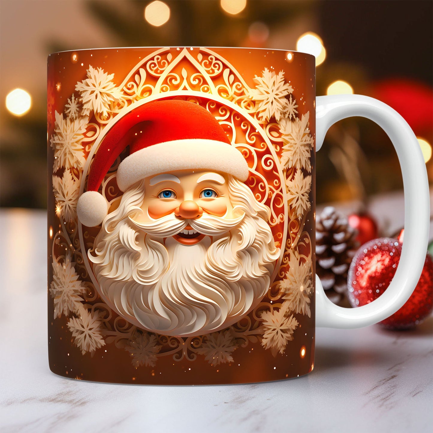 ☕ Christmas Ceramic Santa Mug – Festive, Charming & Gift-Ready!